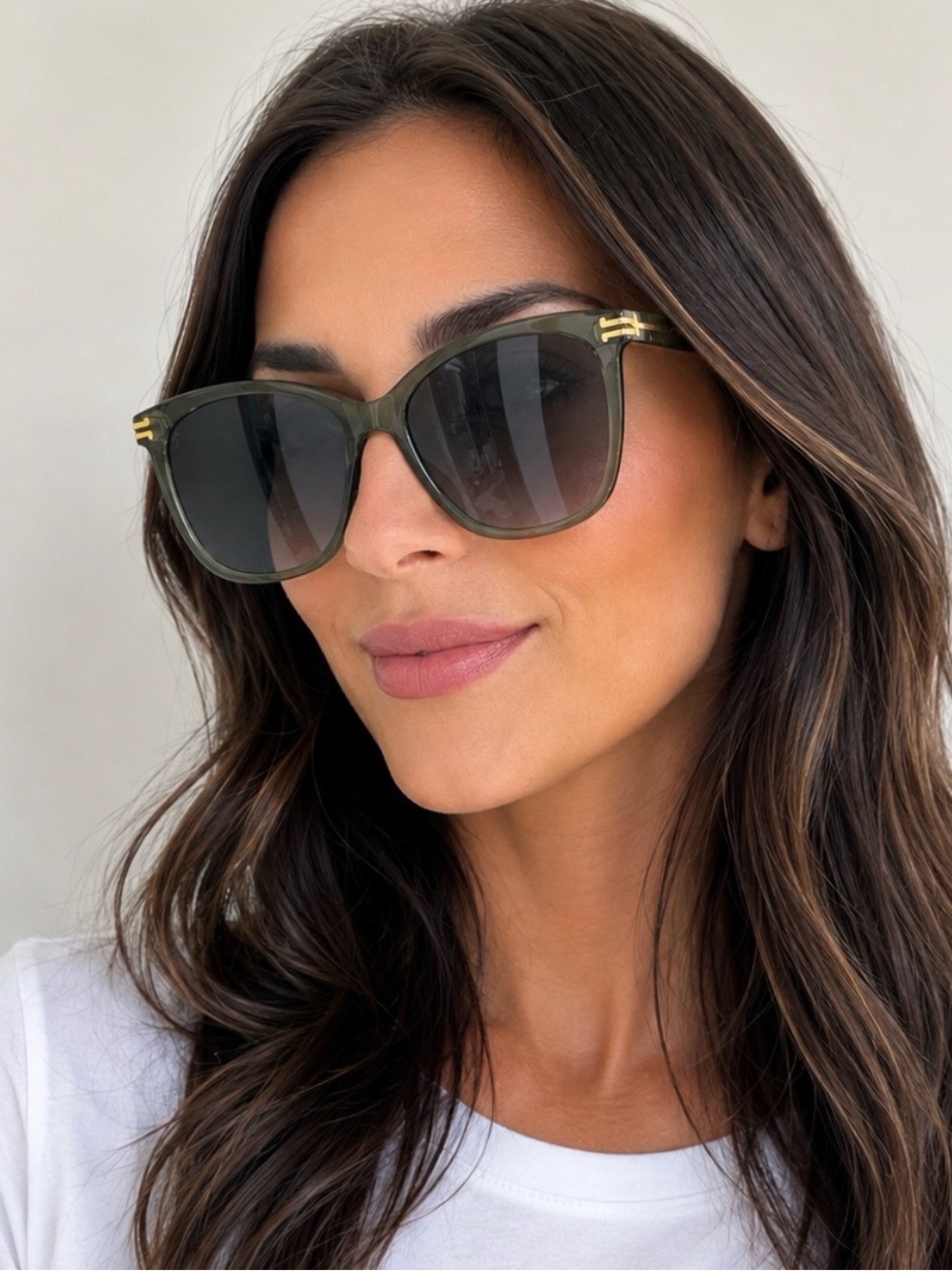 Marc Jacobs MARC 458/S Transparent Grey Square Sunglasses EUC Case & Lens Cloth - Picture 2 of 4